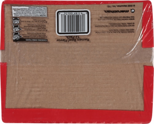 Maruchan® Beef Flavored Ramen Noodle Soup Perspective: bottom