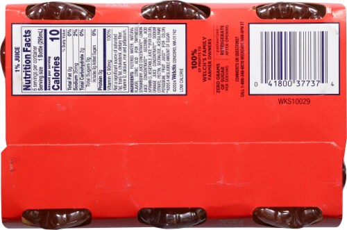 Welch's Zero Sugar Strawberry Juice Perspective: bottom