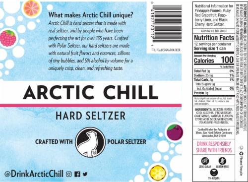Polar Seltzer Hard Seltzer Variety Pack Perspective: bottom