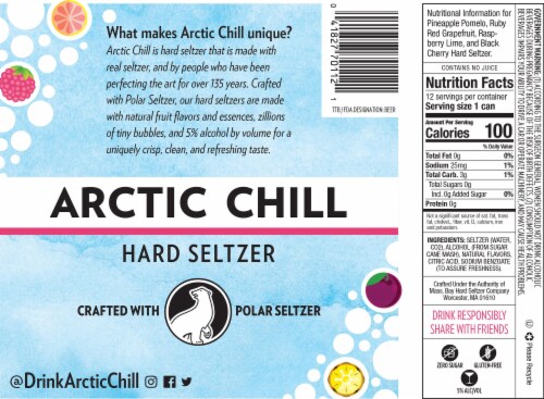 Polar Seltzer Hard Seltzer Variety Pack Perspective: bottom