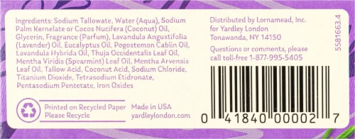 Yardley® of London English Lavender Essential Oil Bar Soap Perspective: bottom