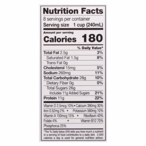 TruMoo 1% Lowfat Chocolate Milk Perspective: bottom