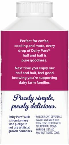 DairyPure Half & Half Ultra-Pasteurized Perspective: bottom