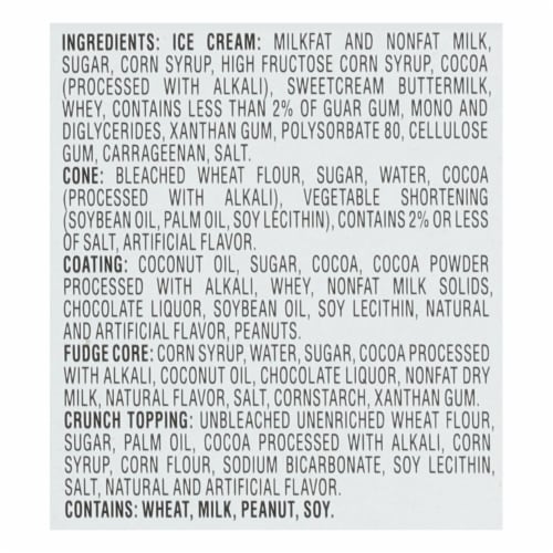 Friendly's® Nutty Buddy Chocolate Overload Ice Cream Cones Perspective: bottom