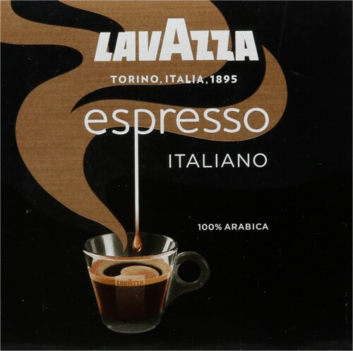 LavAzza Espresso Italiano Ground Coffee KCup Box Perspective: bottom