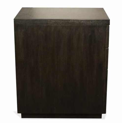 Riverside Furniture Perspectives 3 Drawer File Cabinet in Ebony Perspective: bottom