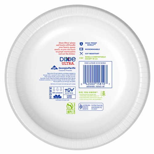 Dixie Ultra® Ultimate Strength Paper Bowls Perspective: bottom