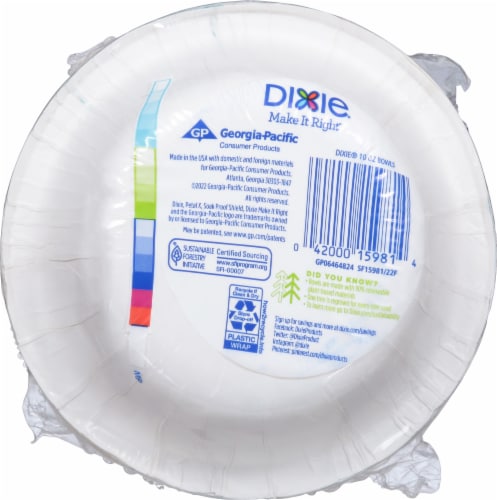 Dixie Everyday Printed Paper Bowls Perspective: bottom