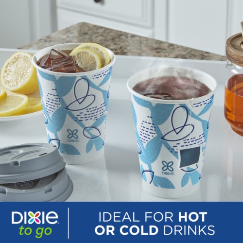 Dixie® To Go Insulated Paper Cups with Lids Perspective: bottom