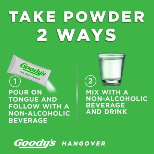 Goody’s Berry Citrus Boost Hangover Fast Pain Relief Powder Stick Packs Perspective: bottom