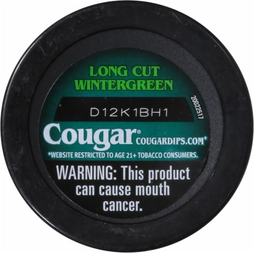 American Snuff Co. Cougar® Wintergreen Perspective: bottom