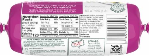 Jennie-O® Taco Seasoned Turkey Sausage Perspective: bottom