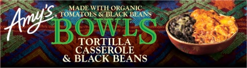 Amy's® Tortilla Casserole & Black Beans Bowl Frozen Meal Perspective: bottom