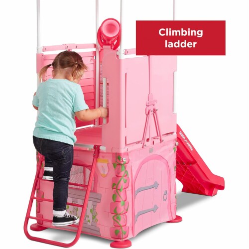Radio Flyer Play & Fold Away Princess Castle Toy Slide Toddler