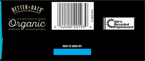 Better Oats Organic Bare Instant Multigrain Hot Cereal 8 Count Perspective: bottom