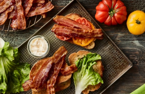 Boar's Head Traditional Fully Cooked Bacon Perspective: bottom