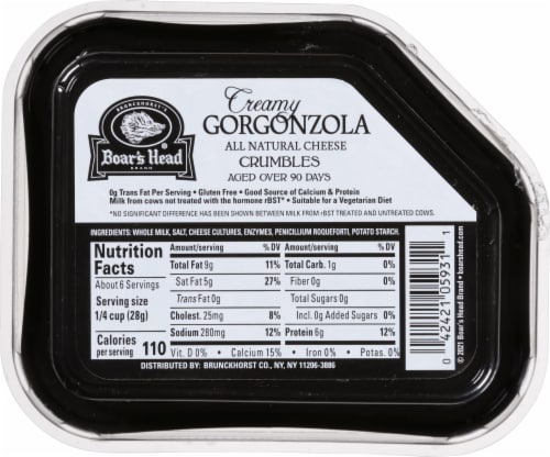 Boar's Head Creamy Gorgonzola Cheese Perspective: bottom