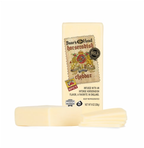 Boar's Head Horseradish Cheddar Cheese Perspective: bottom