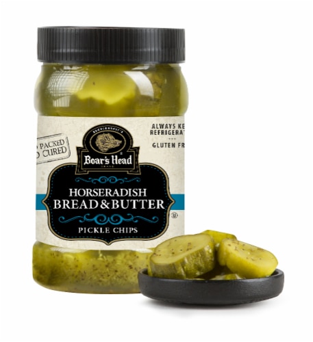Boar's Head Horseradish Bread & Butter Pickle Chips Perspective: bottom