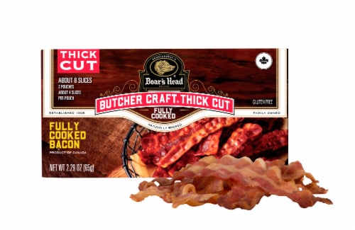 Boar's Head Butcher Craft Thick Cut Naturally Smoked Bacon Perspective: bottom