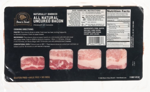 Boar's Head All Natural Uncured Bacon Perspective: bottom