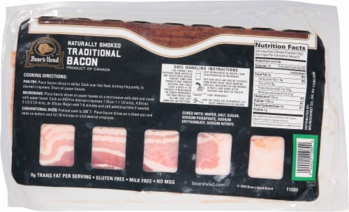 Boar's Head Naturally Smoked Traditional Bacon Perspective: bottom