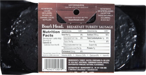 Boar’s Head All Natural Turkey Sausage Perspective: bottom