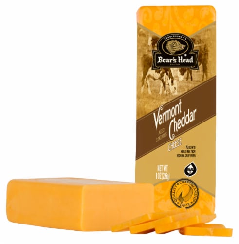 Boar's Head Yellow Vermont Cheddar Cheese Perspective: bottom