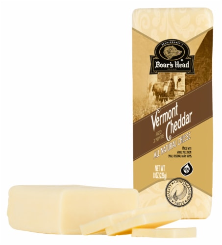 Boar's Head White Vermont Cheddar Cheese Perspective: bottom