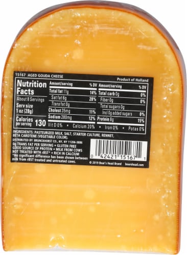 Boar's Head Aged Gouda Cheese Perspective: bottom