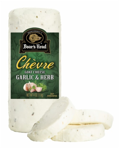 Boar's Head Garlic & Herb Chevre Goat Cheese Perspective: bottom