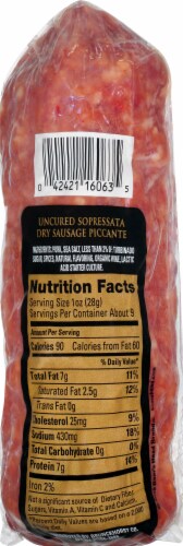 Boar's Head Uncured Sopressata Dry Sausage Piccante Perspective: bottom