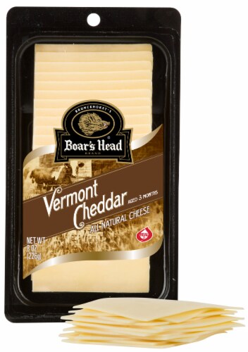 Boar's Head® Pre-Sliced Vermont White Cheddar Cheese Perspective: bottom