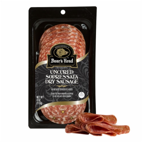 Boar's Head Uncured Sopressata Dry Sausage Perspective: bottom