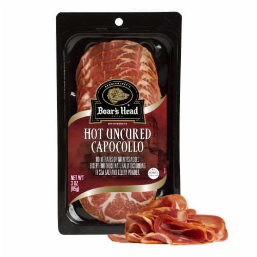 Boar's Head Hot Uncured Capocollo Perspective: bottom
