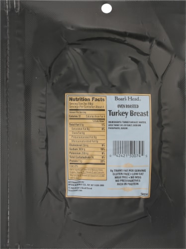 Boar's Head Oven Roasted Turkey Breast Perspective: bottom
