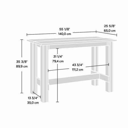 Sauder boone mountain counter on sale height dining table