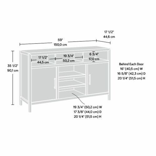 Sauder Pacific View ® Credenza, 1 Kroger