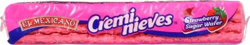 El Mexicano Strawberry Cremi Nieves Sugar Wafers Perspective: bottom