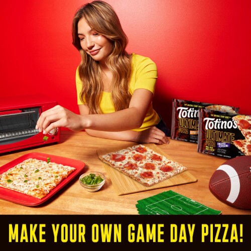 Totino's Ultimate Pizza Extra Cheese Thin Crust Frozen Pizza Perspective: bottom