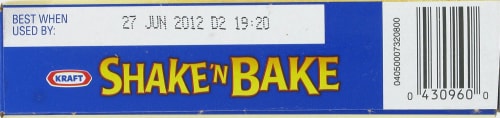 Shake'N Bake Barbecue Glaze Coating Mix Perspective: bottom