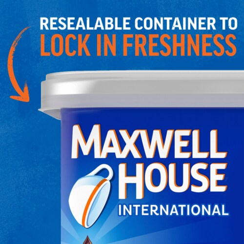 Maxwell House International French Vanilla Café Sugar Free Instant Coffee Perspective: bottom