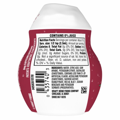 Kool-Aid Zero Sugar Cherry Water Enhancer Bottle Perspective: bottom