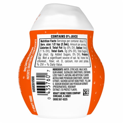 Kool-Aid Liquid Orange Artificially Flavored Soft Drink Mix Perspective: bottom