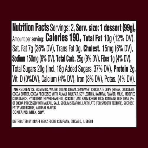 COLLIDERS Layered HERSHEY'S Refrigerated Dessert Pudding Cups Perspective: bottom