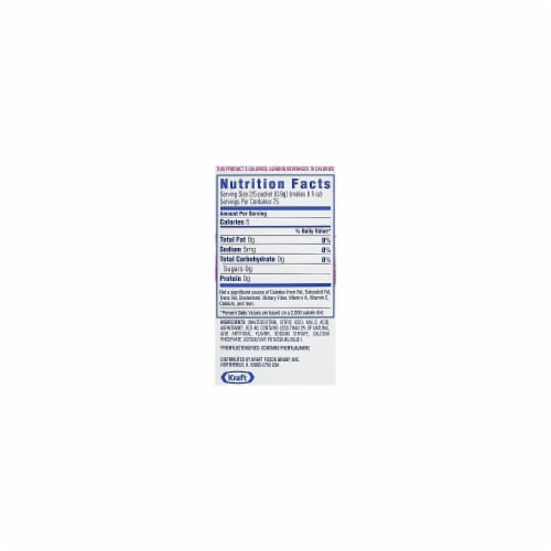Crystal Light Flavored Drink Mix Raspberry Ice 30 .08oz Packets/Box 79800 Perspective: bottom