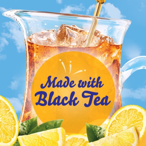 Crystal Light Zero Sugar Decaf Lemon Iced Tea Drink Mix Packets Perspective: bottom