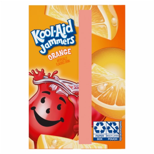 Kool-Aid Jammers Orange Artificially Flavored Soft Drink Perspective: bottom