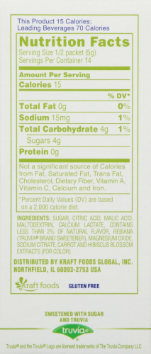 Crystal Light On-The-Go Pure Tropical Blend Powdered Drink Mix Packets Perspective: bottom