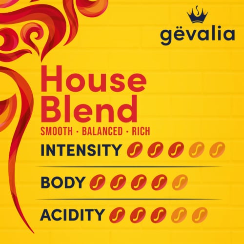 Gevalia House Blend Medium Roast Ground Coffee Perspective: bottom